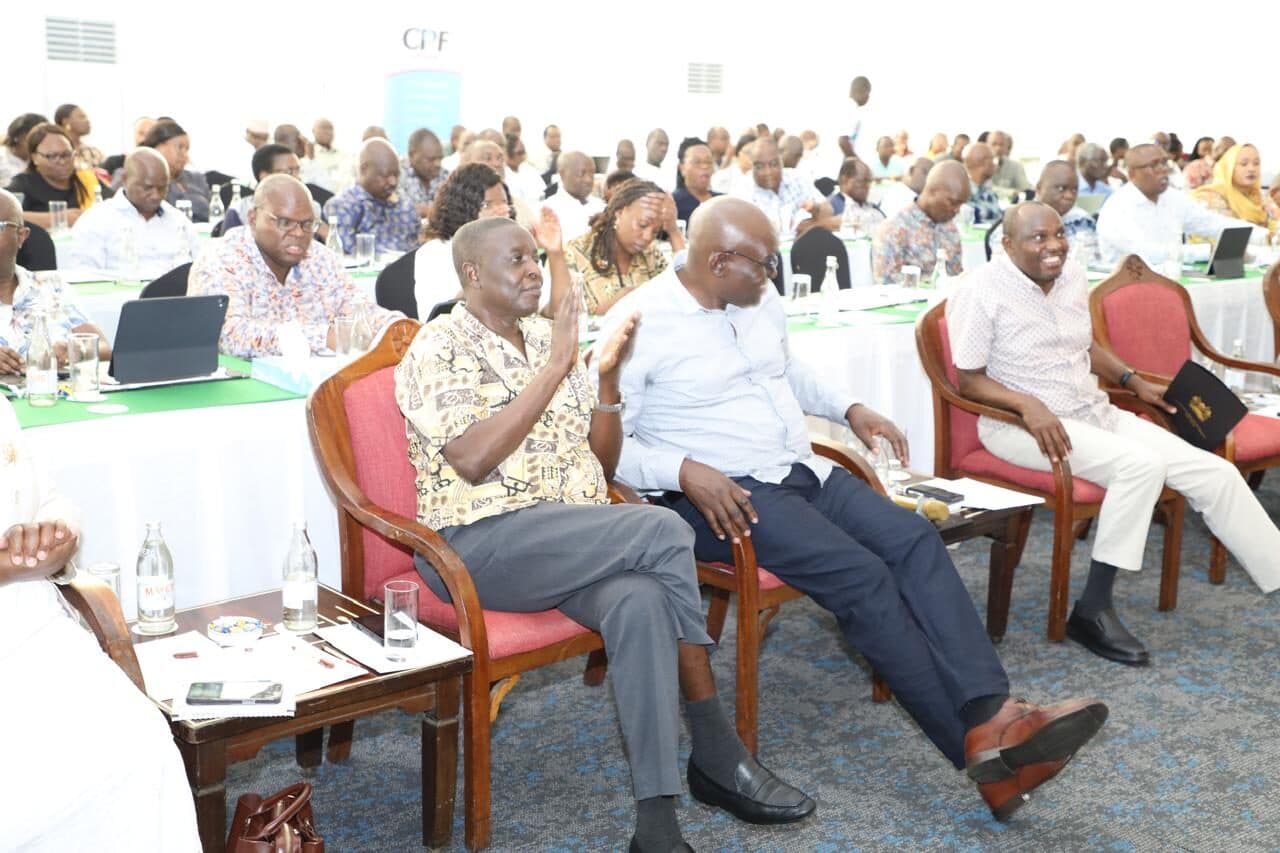 Delegates in a full conference hall at a CPF event